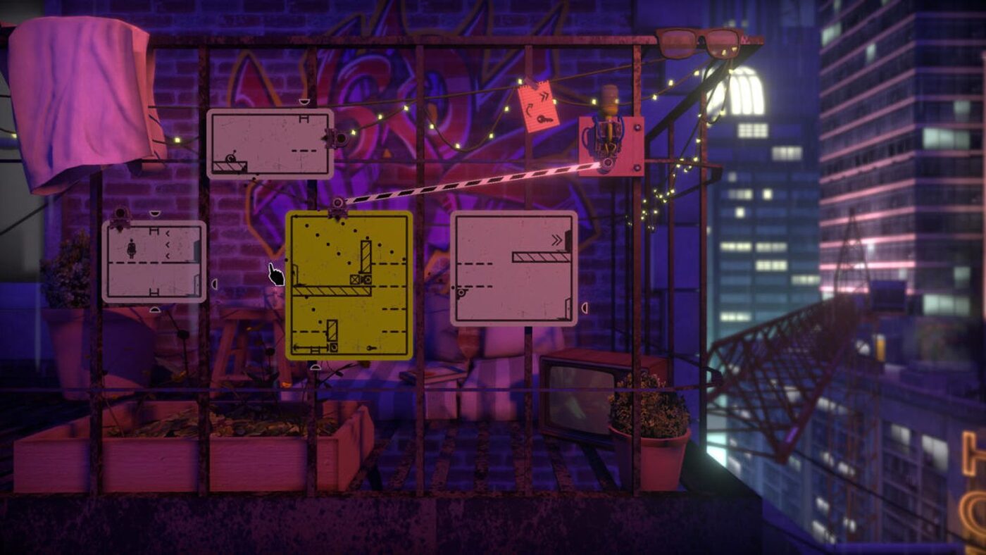 Cảnh gameplay trong The Pedestrian, đánh giá game the pedestrian