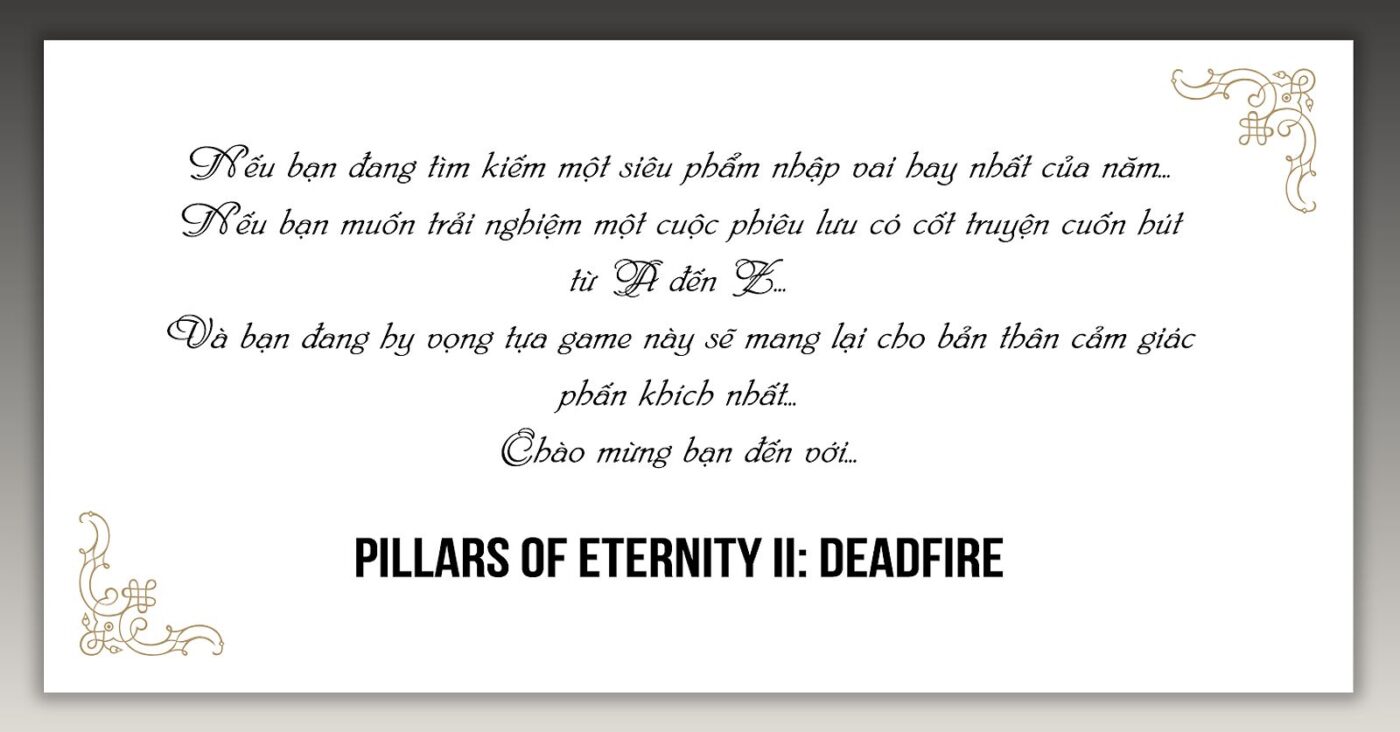 Hành trình tìm kiếm Eothas trong Pillars of Eternity II: Deadfire