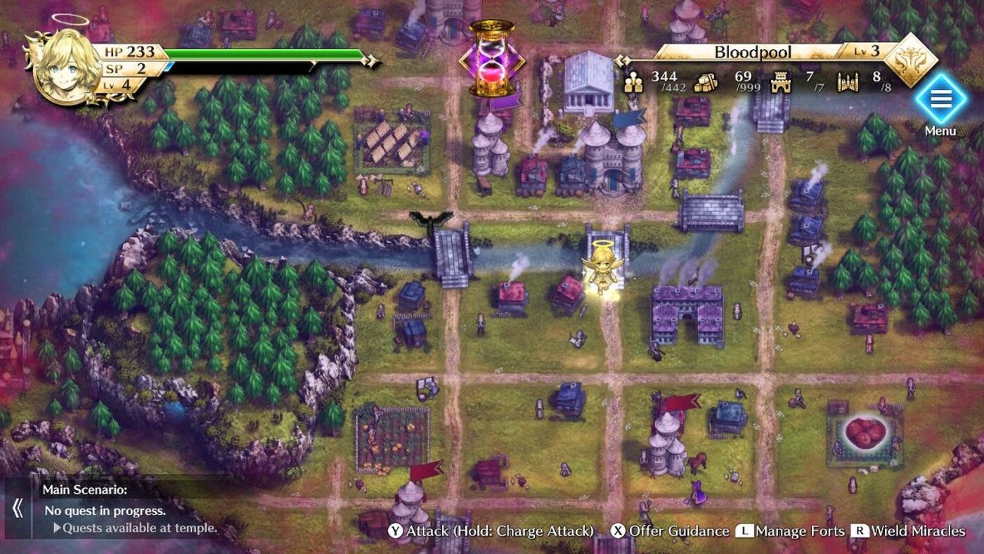 Hình ảnh bản đồ Bloodpool trong Actraiser Renaissance
