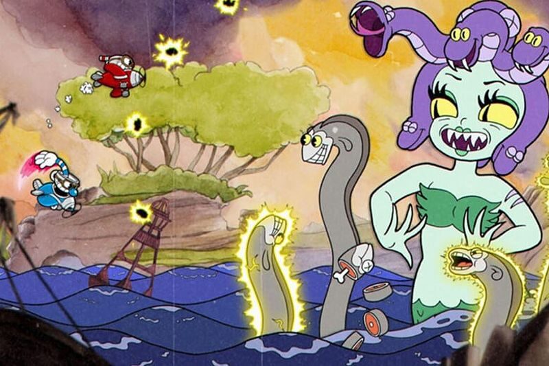 Trận chiến với boss trong Cuphead